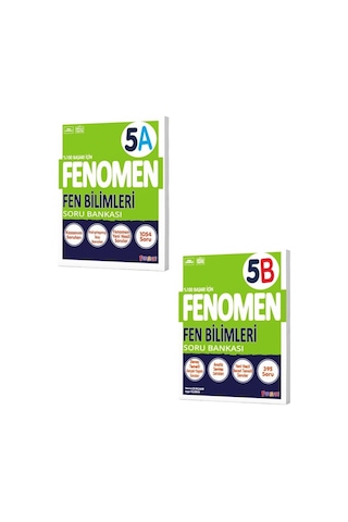 5. Sınıf Fenomen Fen Bilimleri Soru Bankası 5a - Fen Bilimleri Soru Bankası 5b 2'li Set