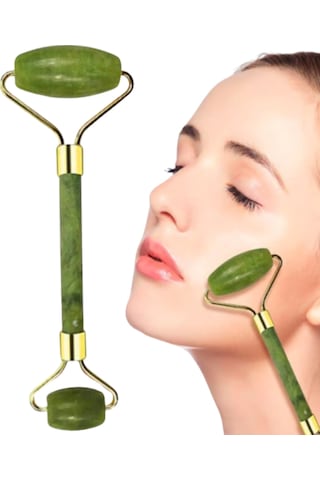 Yeşim - 385 - T Yüz Bakım Seti Çift Başlıklı Roller Ve - Csmo-tex - Gua Sha
