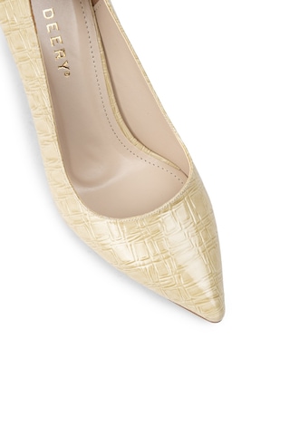 Deery Rugan Bej Stiletto Kadın Topuklu Ayakkabı - 0k101zbejm01 Bej
