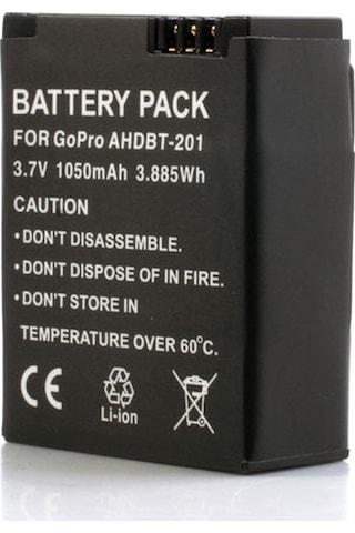 Cbtx 1050mah Gopro Kahraman Uyumlu Şarj Edilebilir Pil3 Kamera Ahdbt-301