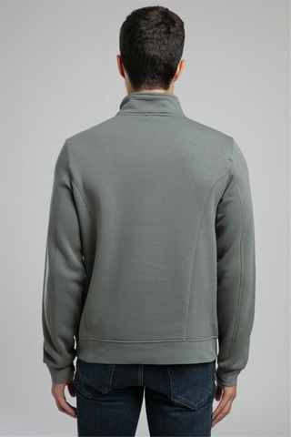 Lee Cooper Ceaser Erkek Dik Yaka Sweatshirt Çağla Yeşili-21021 Çağla Yeşili