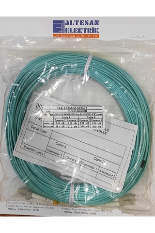 LC/UPC-LC/UPC MM OM3 50/125 DX 1.8 MM LSZH PATCHCORD L:30MT