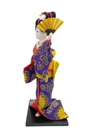 Japon Kimonolu Geyşa Bebek Kabuki Biblo 30 Cm No.9 Anime