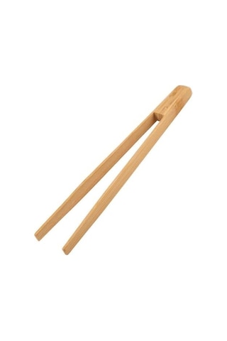 2'li Doğal Bambu Mutfak Maşası Seti 30 Cm - Güvenli Tost, Sunum Ve Salata Maşası