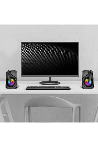 Mikado Md-X27 1+1 Rgb Ledli Gaming Oyuncu Bilgisayar Pc Hoparlörü
