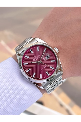 Coliseum Çelik Kordon Takvimli Kadran Kutulu Seri Erkek Kol Saati Ft.rl.8742.s6 Gri