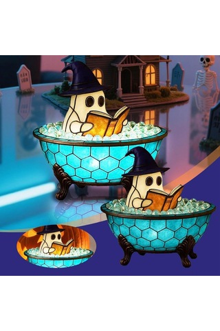 Tenfowee Halloween Mavi Peri Masal Işığı - Led Fantazi Gece Lambası, Banyo Odası Dekoru, Parti Hediyesi Pil Yok