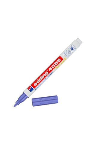 4085 Tebeşir Kalemi - Mor-metalik - 1 Tebeşir Kalemi - Yuvarlak Uçlu 1-2 Mm