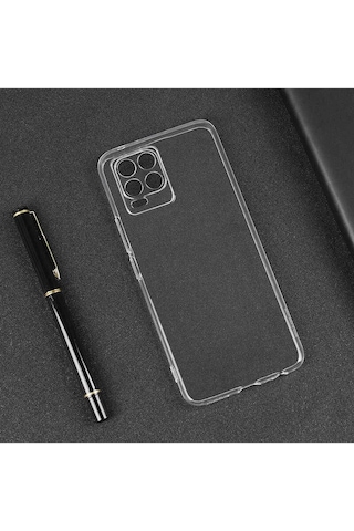 Realme 8 Kılıf Zore Süper Silikon Kapak Renksiz