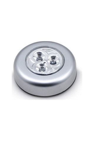 Jms Akülü 3led Kabin Altı Dokunmatik Çubuk Gece Işığı Dolabı Mutfak Merdiven Dolabı İçin Gümüş