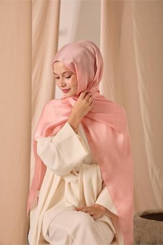 Silk Home Janjan Şal Tek Taraflı Somon Kendinden Çizgi Dokulu Parlak Yüzeyli 75x190 Çok Renkli
