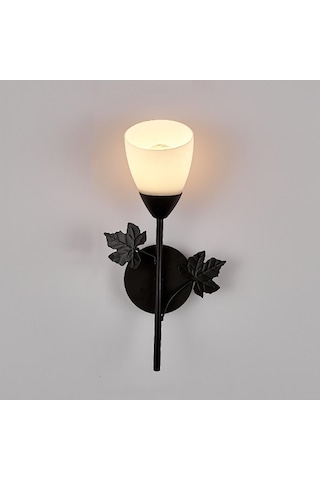 Demir Duvar Işıkları For Without Light Bulb Siyah Siyah