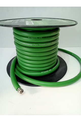 For-x Bakır Amfi Güç Kablosu 2GA – 5 Metre – %100 Bakır – OFC 2GA