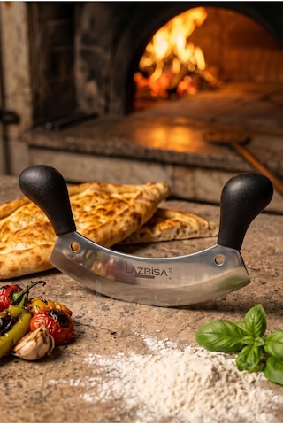 Lazbisa Mft-054 İncisive Serisi Pide Börek Mutfak Bıçağı Salata Pizza Bıçak Kıyma Doğrama Dilimleme