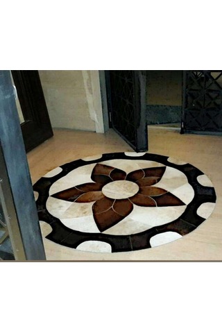 Deri Love Özel Tasarım Doğal Deri Halı (517155722)