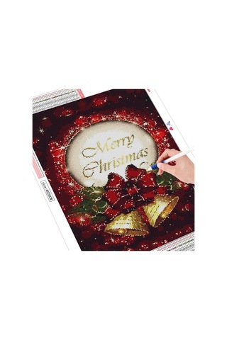 Elmas Boyama Karikatür Elmas Nakış Tam Set Elmas Mozaik Taklidi Noel Süslemeleri 40x50cm