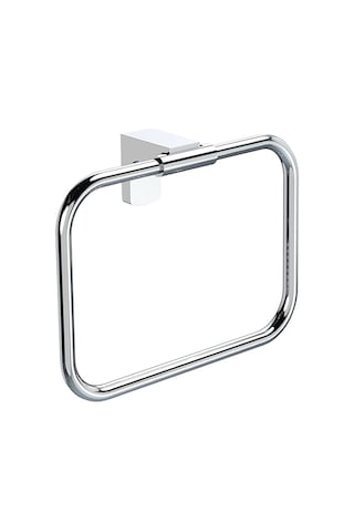 Ahlez Premium Yuvarlak Havluluk A14107 Krom