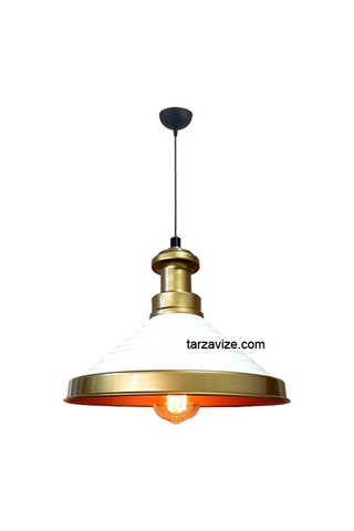 Tarzavize Trt16 Dekoratif Beyaz Retro Sarkıt Avize