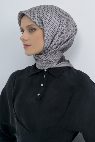 Armine Saf İpek Sura Eşarp-2026 İlkbahar-yaz- 950200d Gri