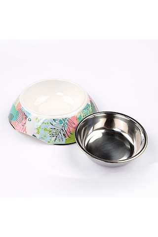 Bobo BO-3134H(A5) Soyut Desenli Melamin Kaplı Köpek Mama Kabı 150 ML
