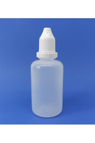 100 Adet Boş Plastik Likit Mürekkep Kolonya Şişesi 50 ML