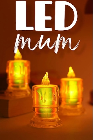3 Adet Led Mum Simli Tipi Pil Dahil Dumansız Alev Ledli Yapay Dekoratif Mum Işığı Orta Pt421 ŞEFFAF
