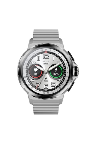 Kalobee Sk43 Sports Watch Series Amoled Ekran 3 Kordonlu Akıllı Saat İphone & Android Uyumlu,48 Mm Gümüş