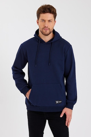 MMetalic Kanguru Cepli Kapüşonlu İçi Pamuklu Erkek Sweatshirt