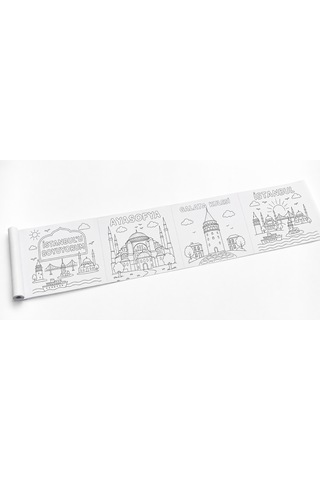 Haydi Dekor Istanbul U Boyuyorum Çocuk Boyama Rulosu 30 Cm 4 Metre Tarihi Mekânlar Temalı Eğitici Boyama Ve Etkinlik Kâğıdı 1 Adet