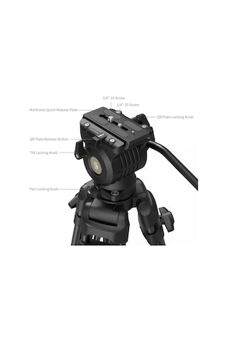 Smallrig 5440 Ad14 Ağır Hizmet Tipi Alüminyum Alaşımlı Tripod