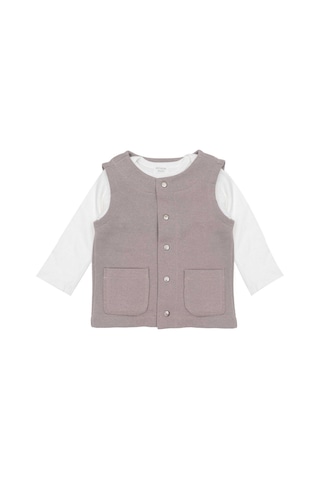 Petit Boom İçi Polarlı Yelek Gri