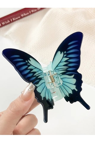 Symbol Küçük Dev Kelebek Saç Tokası 283906103 Mavi