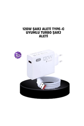 120w Mi Turbo Destekli Hızlı Şarj Type-c Uyumlu Akım Korumalı