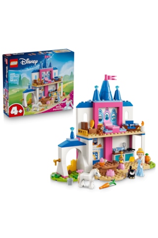 LEGO® ǀ Disney Princess Sindirella Hayvan Dostları Şatosu 43283 – 4+ Yaş için Yaratıcı Oyuncak Yapım Seti (149 Parça)