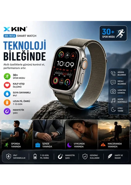 Xkin XK-W14 Ultra 49 MM Akıllı Saat (İthalatçı Garantili)