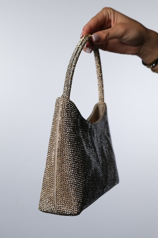 Roxane Altın Taşlı Kadın Abiye Çanta Altın