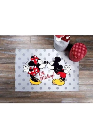 Taç Lisanslı Çocuk Halısı Mickey And Minnie 80X140