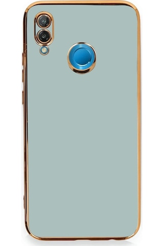 Gld-spt- Newface Huawei P20 Lite Kılıf Volet Silikon - Açık Yeşil