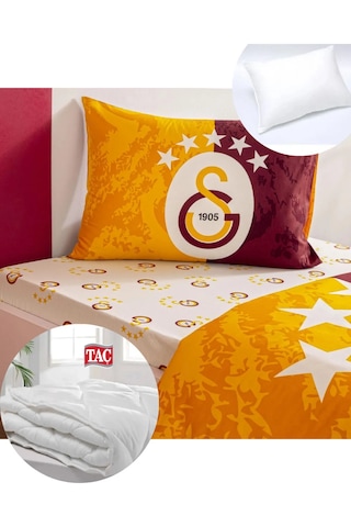Taç Lisanslı Galatasaray 5.yıldız Nevresim Yorgan Yastık