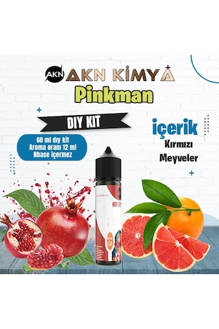 Pinkman Dıy Kit Kırmızı Meyveler Gıda Aroması %20 Oranda Aroma İçerir Hazır Değildir 60 Ml
