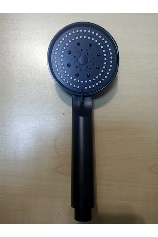 Komple Siyah Fonksiyonlu Duş Takımı Siyah Spiral Kordon Mafsal Siyah