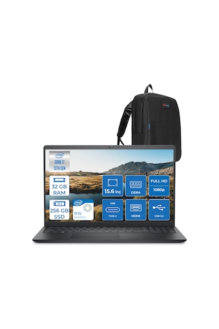 Dell Inspiron 15 3530 ZI35301103F11 i7-1355U 32 GB 256 GB SSD 15.6" Dos Dizüstü Bilgisayar + Zetta Çanta