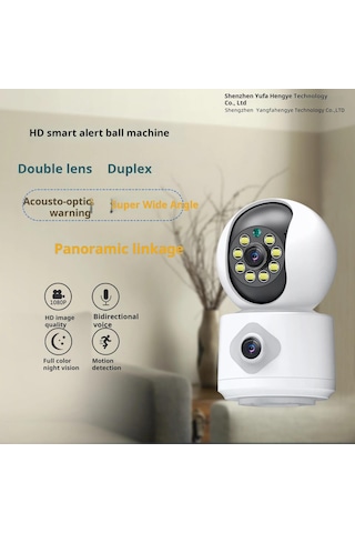 Laxsam Yeni Çift Lens Kablosuz Ip Kamera Cmr41 Güvenlik Kamerası