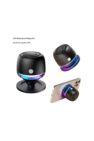 M99 Magsafe Uyumlu Rgb Işıklı Bluetooth Hoparlör - Mıknatıslı Mini Ses