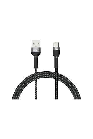 Subutu Siyah Shira Serisi Type-c Usb Kablo 1 Metre