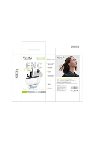 Anc Enc Kablosuz Bluetooth Kulaklık 5.4 Version Son Hız Bağlantı, Uzun Şarj Kapasitesi, Ses Asistanı, Beyaz 10 Metre Çekiş Mesafesi Pürüzsüz Ses Kalitesi Gürültü Engelleme Ve A Plus Mikrofon