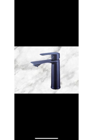 İsaoğlu Yapı Siyah Lavabo Bataryası Mat Siyah Yüksek Model Lavabo Armatür Siyah