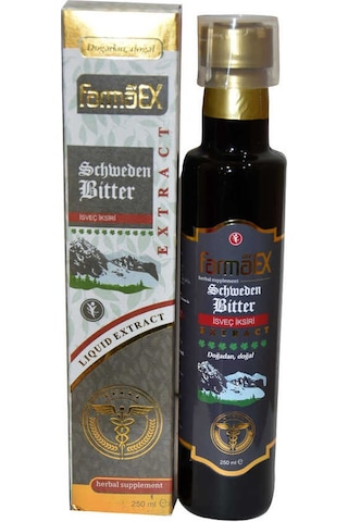 Farmaex İsveç İksiri Şurubu Bitkisel Ekstrakt Alkolsüz 250  ML