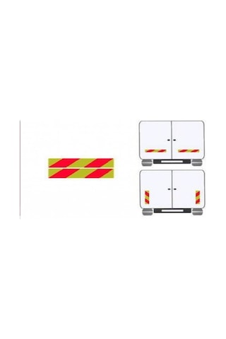 E 37 Yönetmeliğe Kamyon Kasa Reflektörü 2 Adet Sac