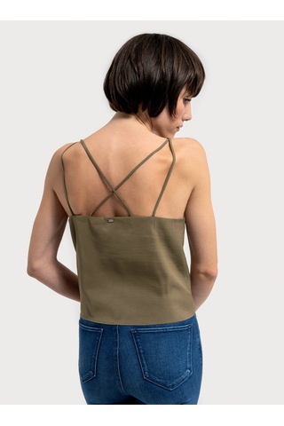 Regular Fit Kadın Bluz K.kol Haki